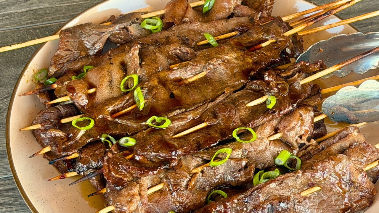 Простые и вкусные шашлычки из говядины терияки
