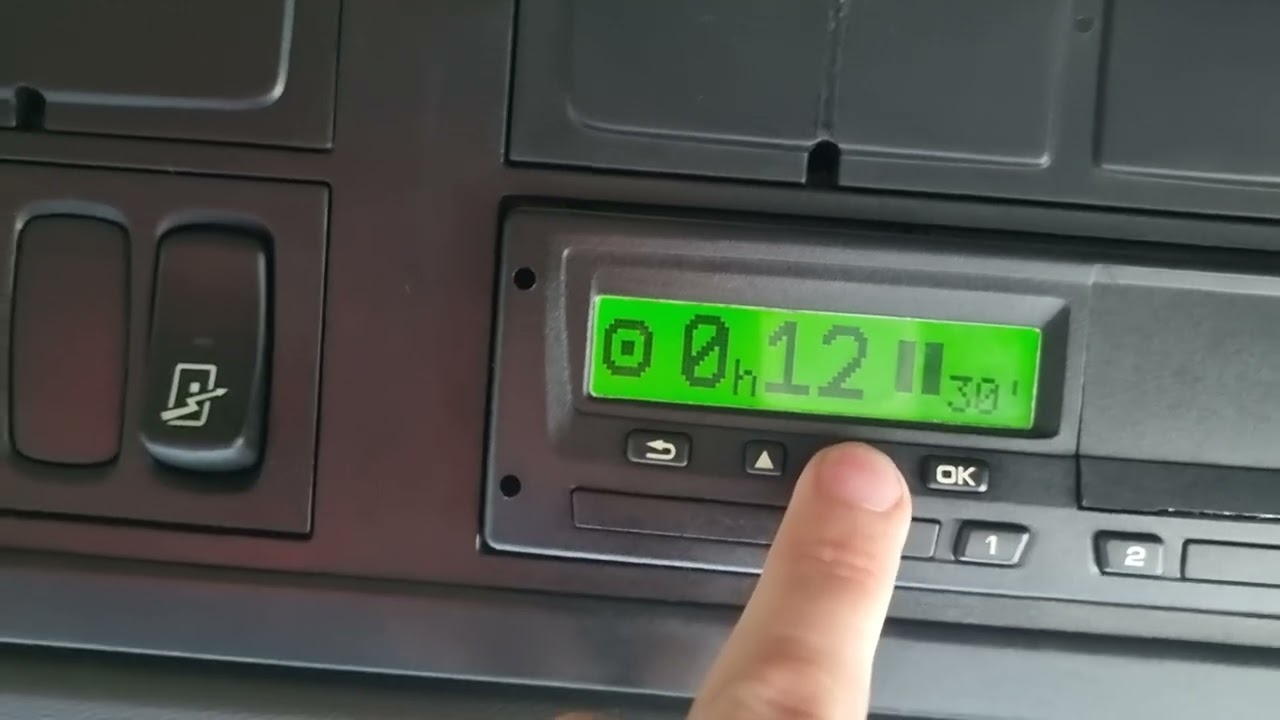 Explicațiile afișajelor noului tahograf digital SE5000