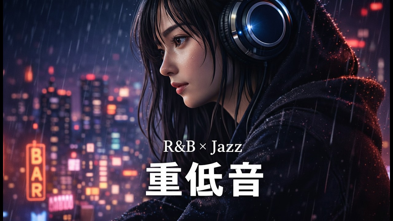 【重低音】豪雨の夜 🌧 作業用BGM・勉強用・集中できる R&B×Jazz Deep Bass Mix