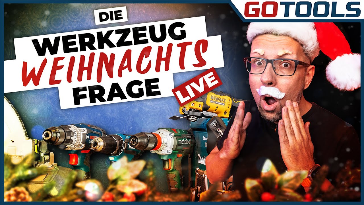 Werkzeug-Geschenkideen-Talk mit Sebastian & Sandra: Live Q&A am 13.12.2024 um 17:30 Uhr