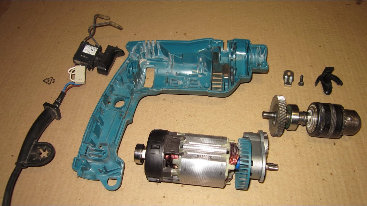 Дрель Makita HP1620 ремонт и обслуживание/repair drills MAKITA