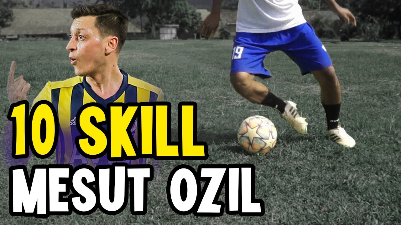 10 SKILL MESUT OZIL ● TRIK MELEWATI LAWAN ● Tutorial Sepak Bola