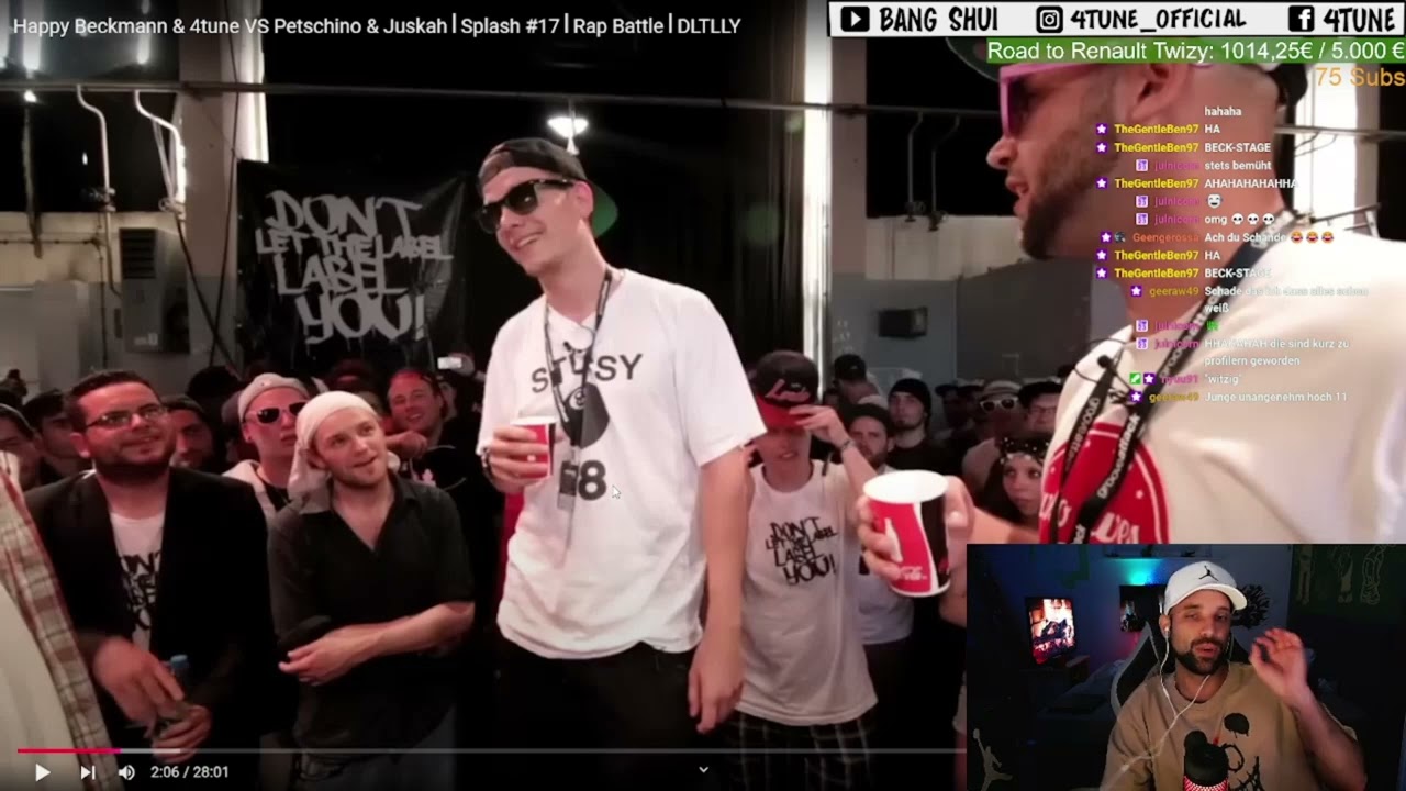 PEINLICH ! Mein  SCHLECHTESTES BATTLE ! :( Happy BECKMANN & 4tune VS. Juskah & Petschino - REACTION