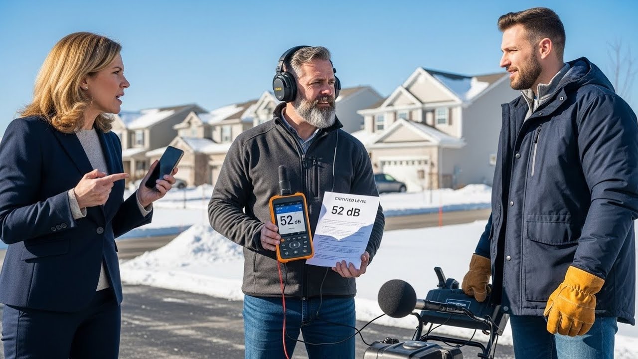 HOA Karen Claimed My Snowblower Was Too Loud, Decibel Test Proved She Was Lying