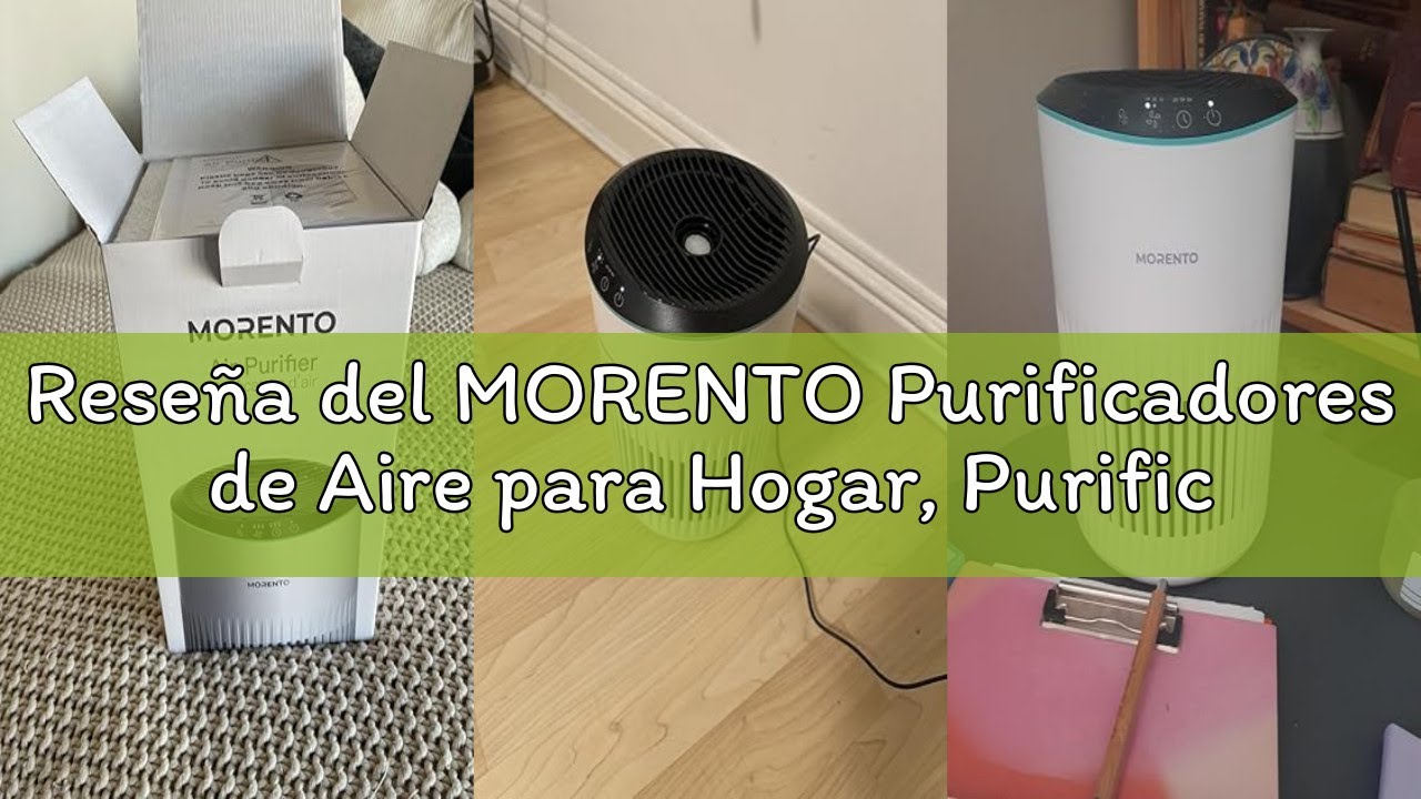 Reseña del MORENTO Purificadores de Aire para Hogar, Purificador de Aire Para Humo, Caspa De Mascota