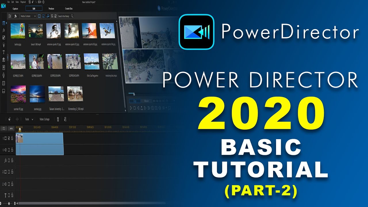 Cyberlink Powerdirector 20 Basic Tutorial | Review (Part - 2)