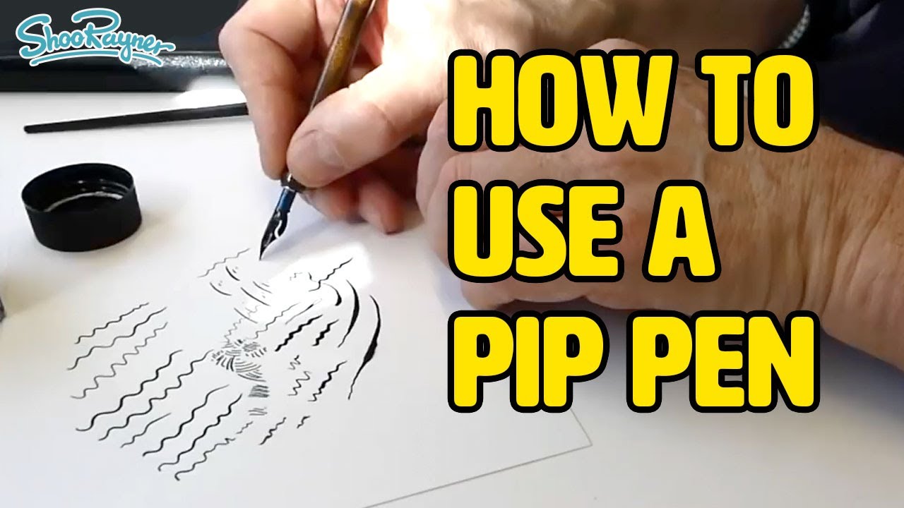 How to use a dip pen for drawing and cartoon work