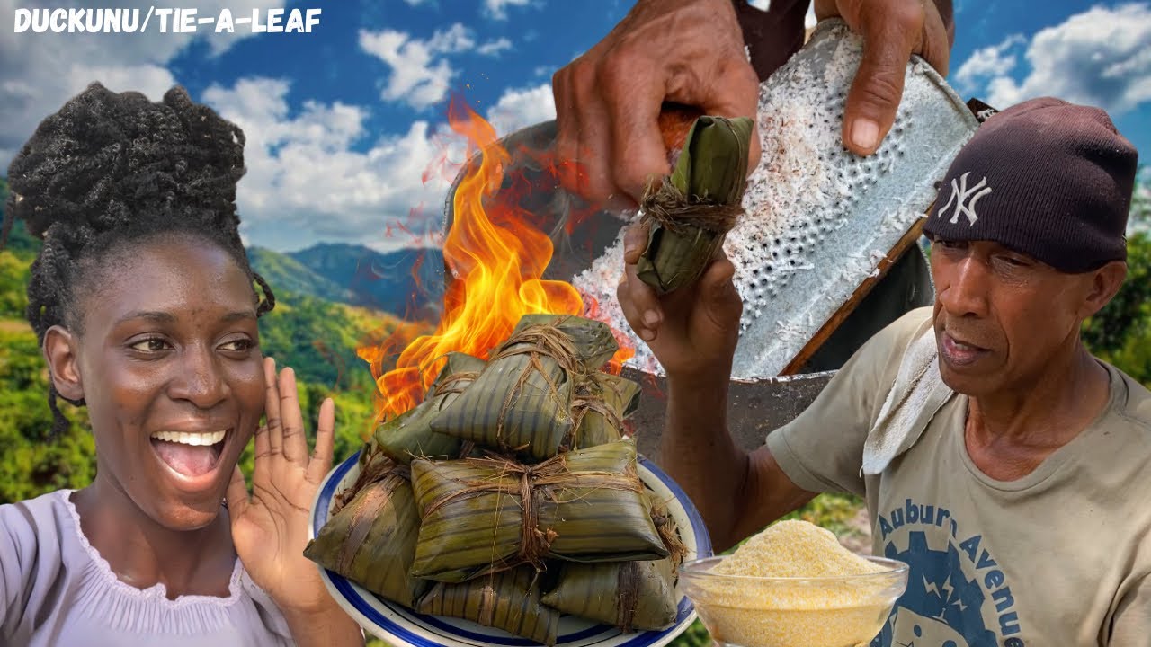 This is How We Made CornCake “Blue Draws” Before Gas Stoves – Pure Jamaican Tradition!