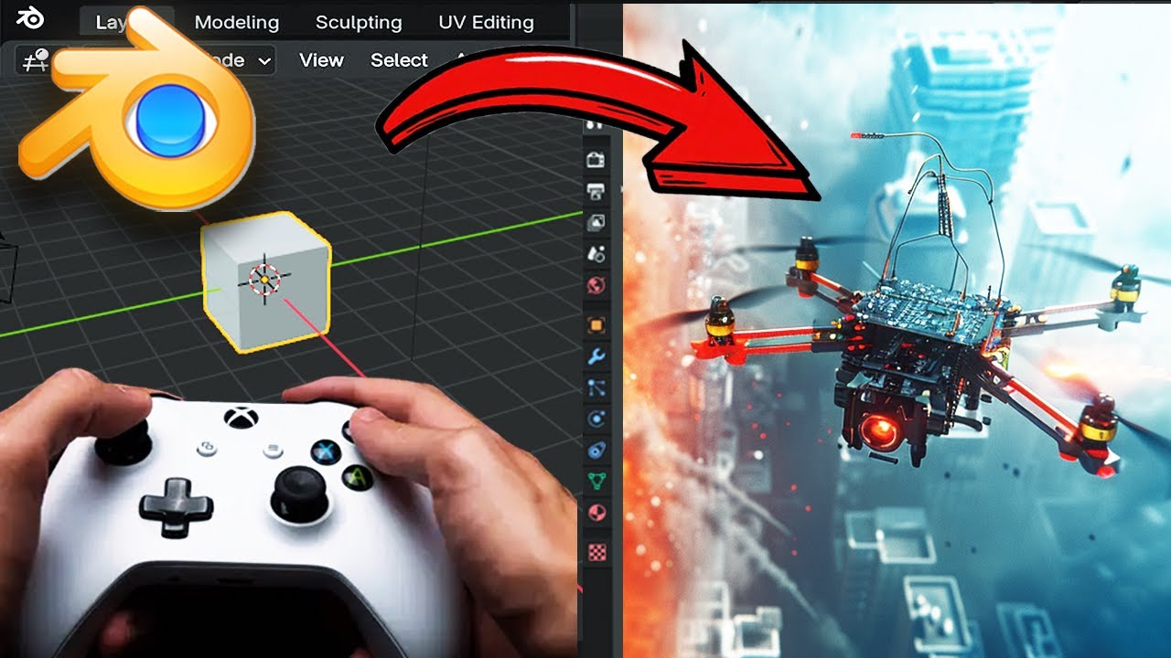 This FREE Plugin Turns Blender Into a FPV Drone Simulator......
