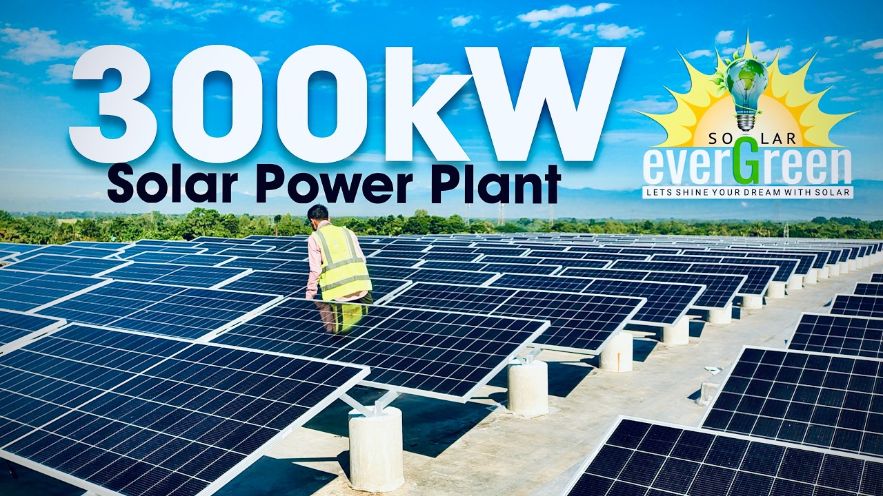 300kW Industrial Solar Power Plant at Cold Storage | Engineered & Executed by Evergreen Solar
