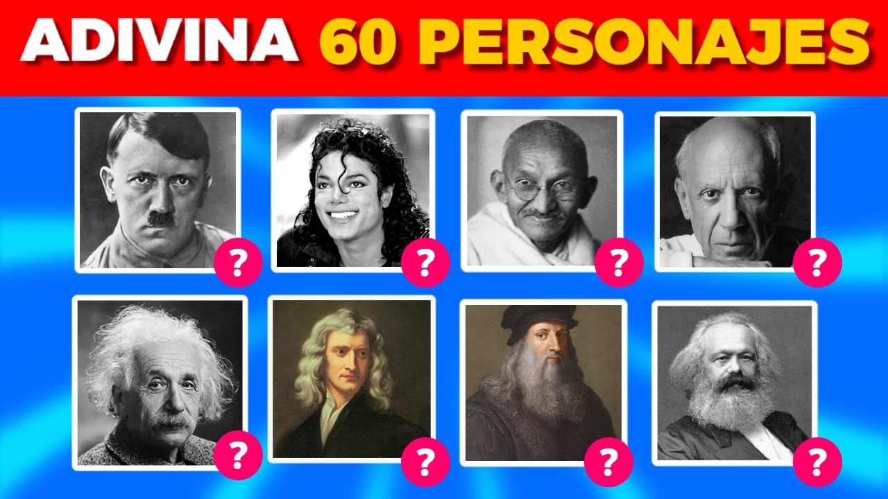 Adivina al Personaje Histórico por su Foto  ✅👤🤔 | QuizMania de Cultura General