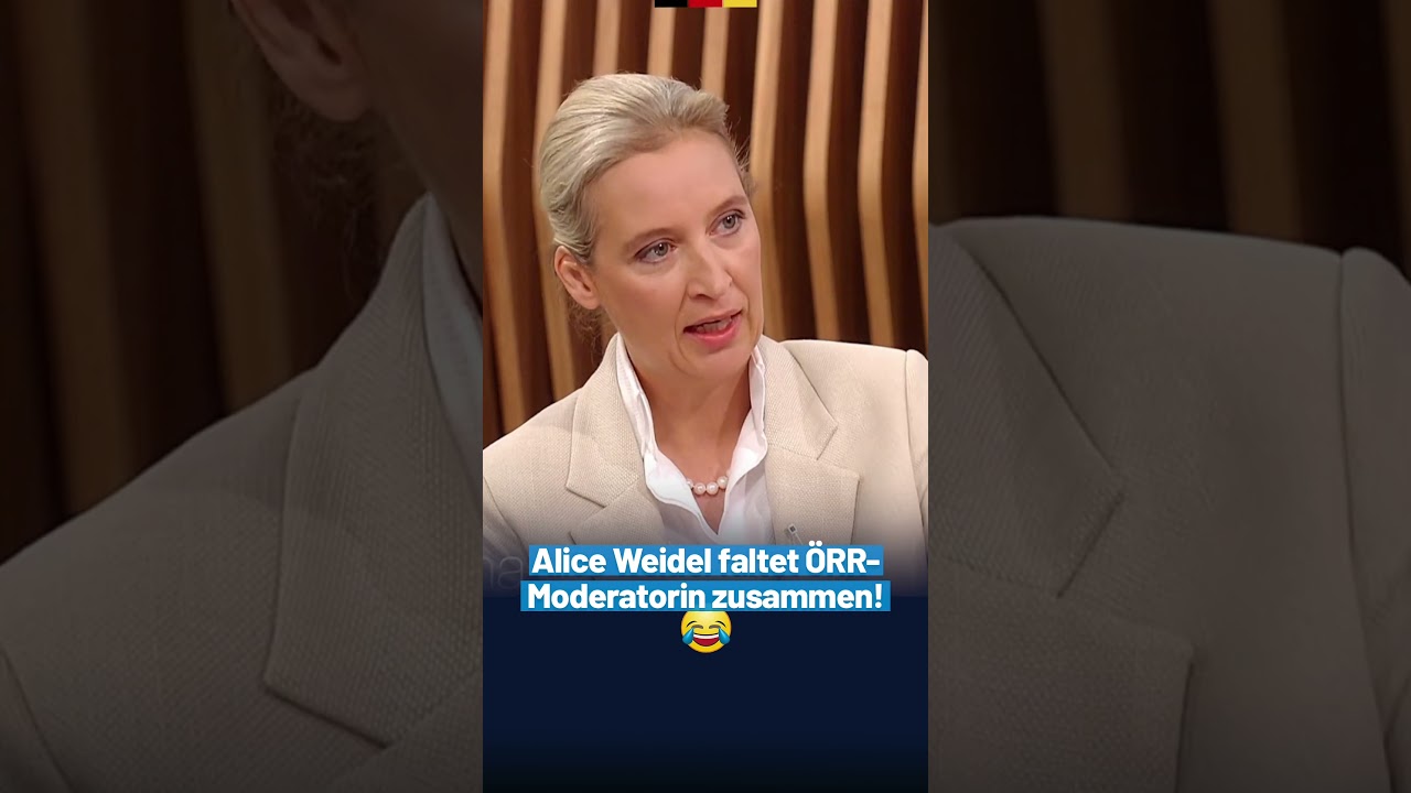 Doppelmoral entlarvt: Alice Weidel faltet &Ouml;RR-Moderatorin zusammen! - AfD-Fraktion im Bundestag