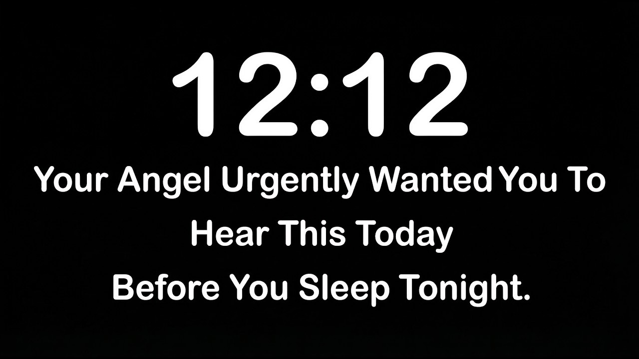 🪽12:12👼Your Angel Urgently Wanted You To Hear This Today Before You Sleep…✨🦋🌈 @Legendary_Quotess