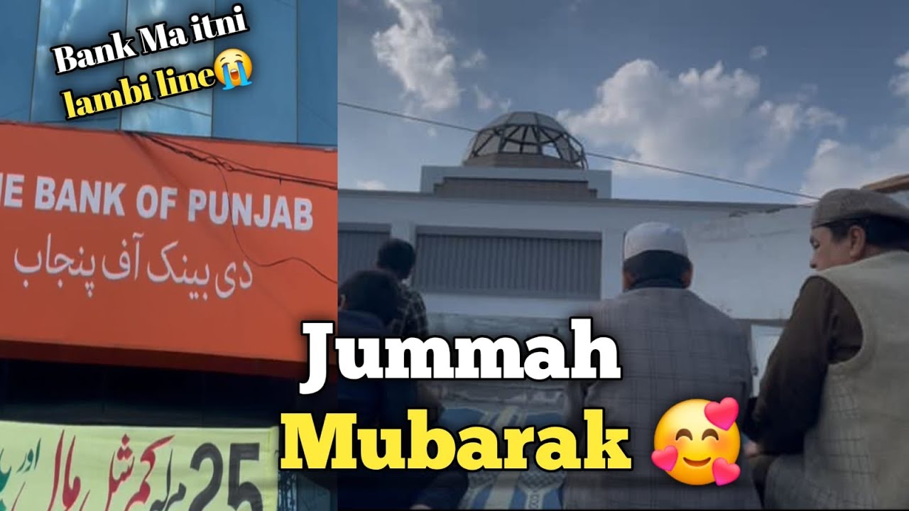 Jummah Mubarak 🥰 | Banks Ma itni lambi line 😭 | Genz-vlogs-au