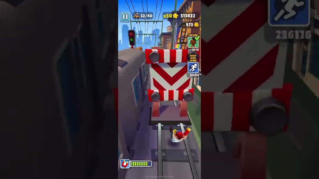 Playing subway surfers #1