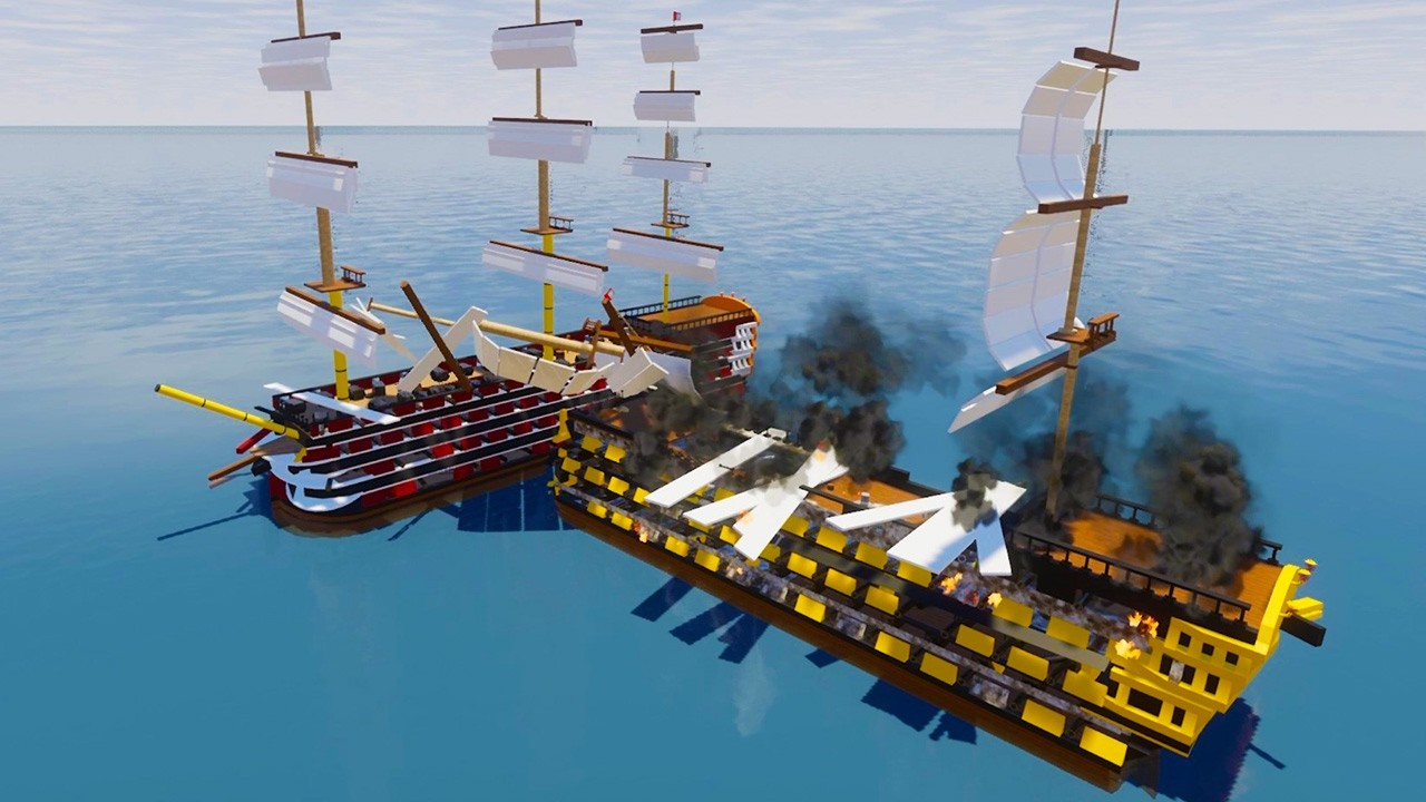 140 GUNS??!!! Man o' War With Most Amount of Firepower - Brick Rigs