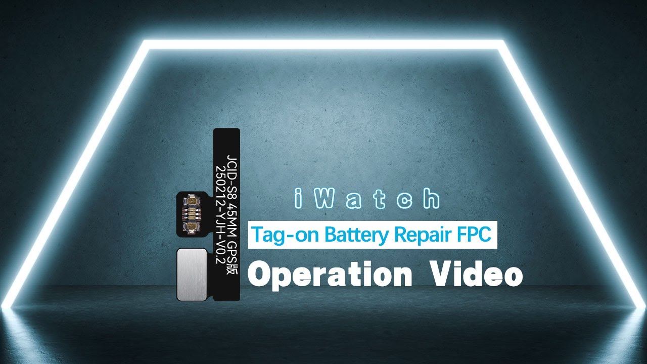 JCID iWatch Tag-on Battery Repair Flex Cable - Operation Video #iwatch  #jcid