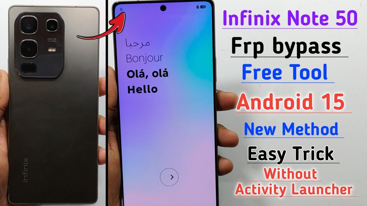 Обход FRP на Infinix Note 50 Android 15 ✓ Новый метод 2025 ✓ Удаление аккаунта Google на Infinix ...