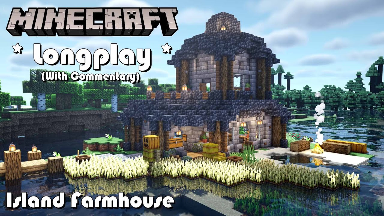 Minecraft Chill Longplay - Building an Island Base (With Commentary) [1.18]