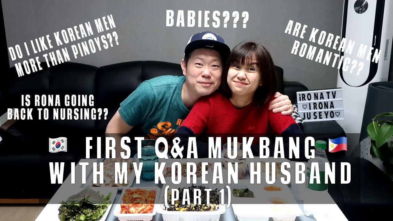 [ENG SUB] FIRST Q&A MUKBANG VIDEO WITH MY KOREAN HUSBAND l BABIES/AGE GAP/I ONLY LIKE KOREANS?!?