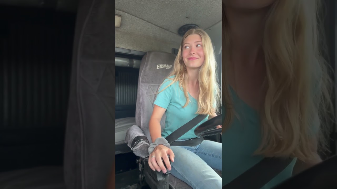 Farmer's Daughter Driving Semi! 👏