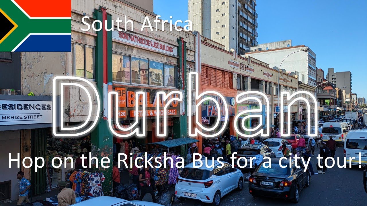 【Durban】🇿🇦Hop on Durban's RICKSHA Bus Tour in South Africa / Great fun for everybody!