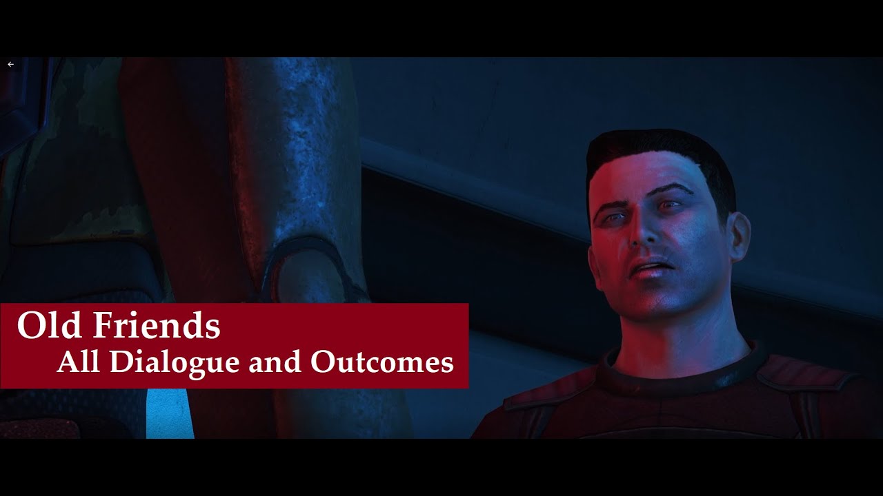 Old Friends - Earthborn-Only, All Dialogue - Mass Effect 1: Legendary Edition