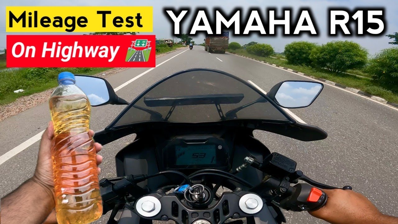 2025 New YAMAHA R15 V4 Mileage Test On Highway ⛽ 