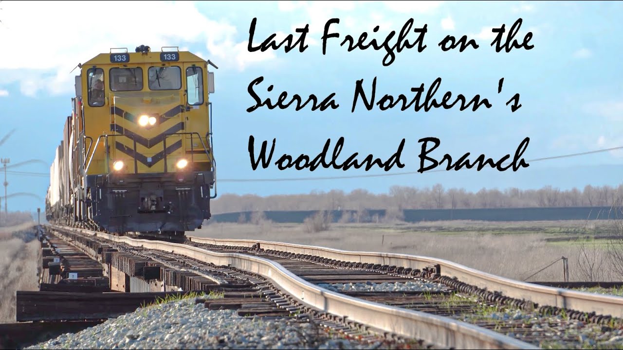 Final Freight to Woodland on the Woodland Branch