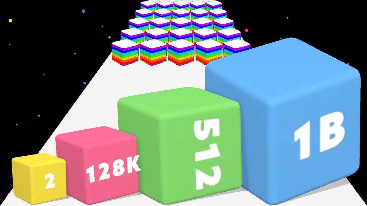 HAPPY CUBES 2048 3D - Прокачай Блок Чисел! Веселые Математические Игры