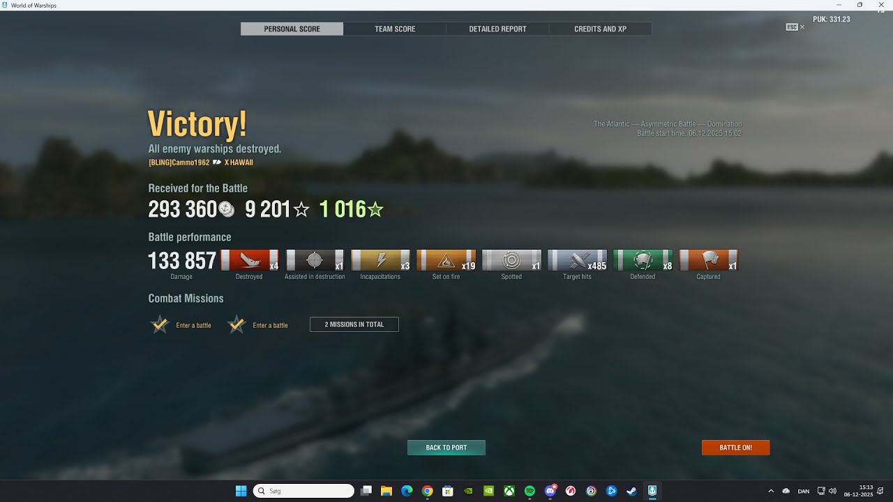 Hawaii in Asymmetric Battle going ballistic