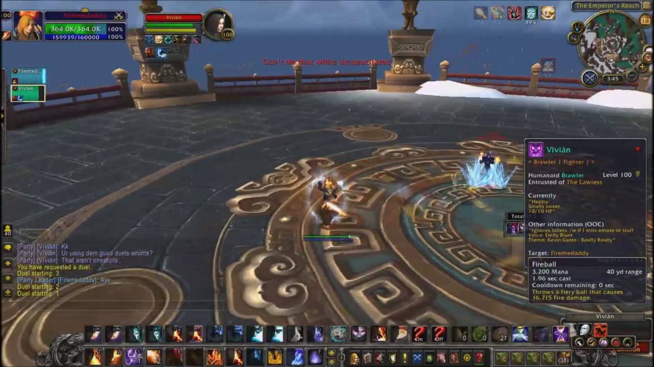 Fire mage vs WW monk