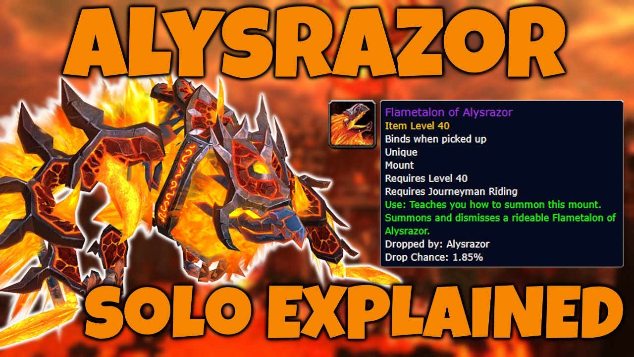 Alysrazor Solo EXPLAINED (Hunter PoV) [MoP Classic] - Mount Farm