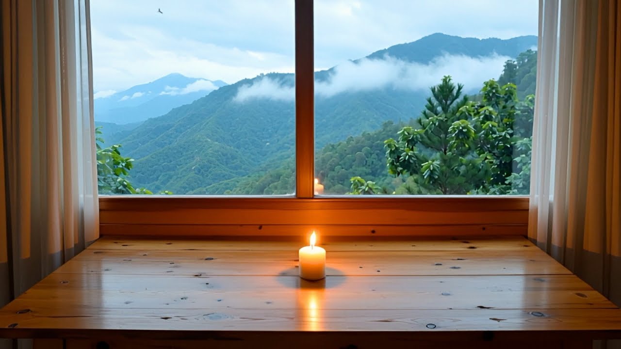 A Sheltered Place for Deep Rest | Ultra Still Candlelight | Interior Window View | Baguio | 1 Hour