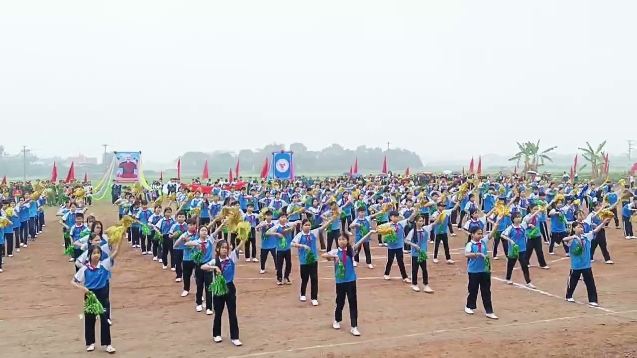 Buổi tổng duyệt Đại hội TDTT xã Kha Sơn diễn ra vào 24/2/2026 ( tức 8/1 Âl)