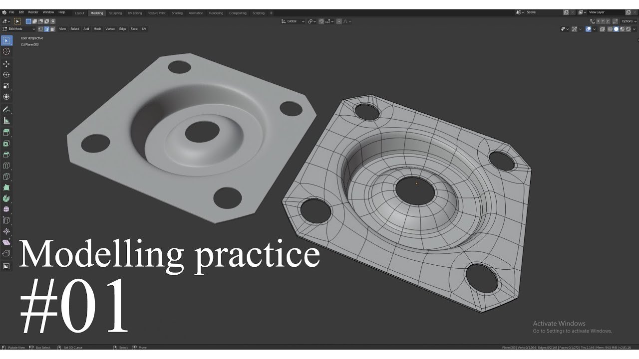 Modeling practice #01 | Blender 2.8