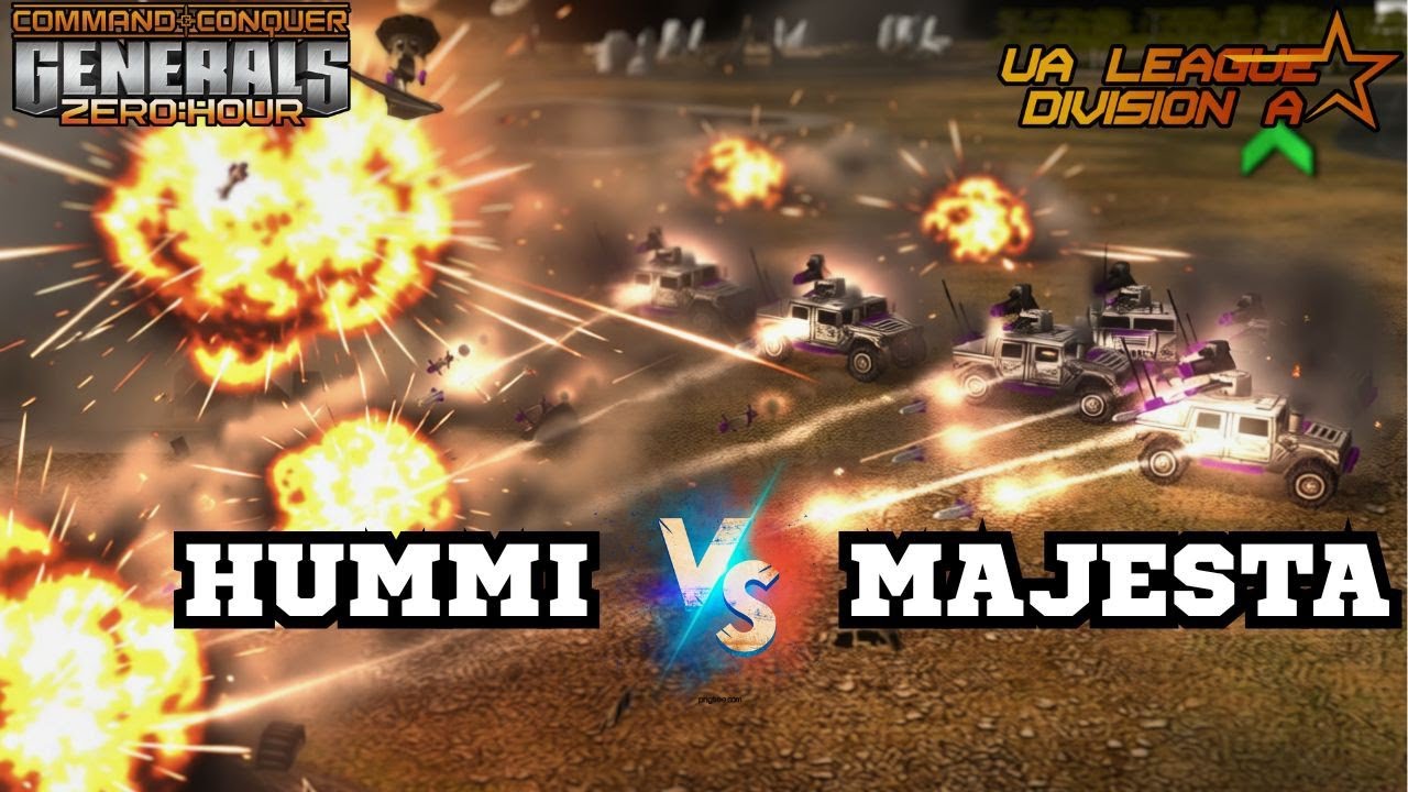 🔥 БИТВА ЗА ЛІДЕРСТВО В UA LEAGUE | HuMMi vs Majesta | C&C Generals Zero Hour (Div A #2)