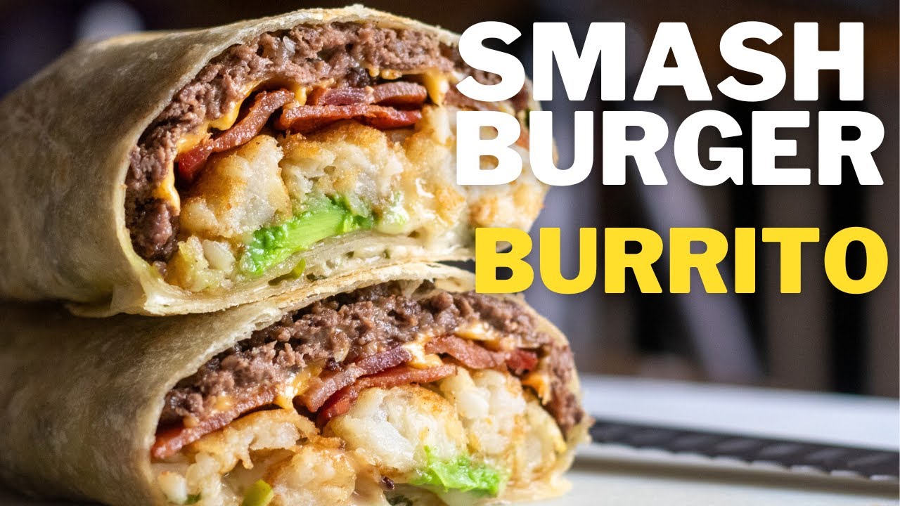 How to make a bacon SMASH BURGER Burrito