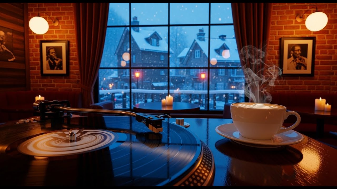 Cozy Coffee Shop Ambience ☕ Relaxing Jazz Instrumental | Warm Cups & Soft Lights LIVE