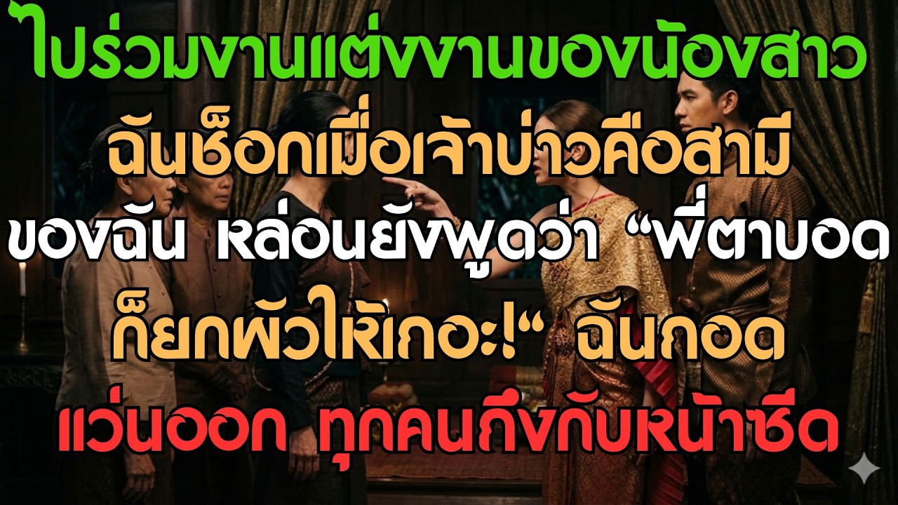 ไปร่วมงานแต่งน้องสาว ฉันช็อกเมื่อเจ้าบ่าวคือสามีตัวเอง เธอยังบอกว่าพี่ตาบอดก็ยกสามีให้ฉันเถอะ!