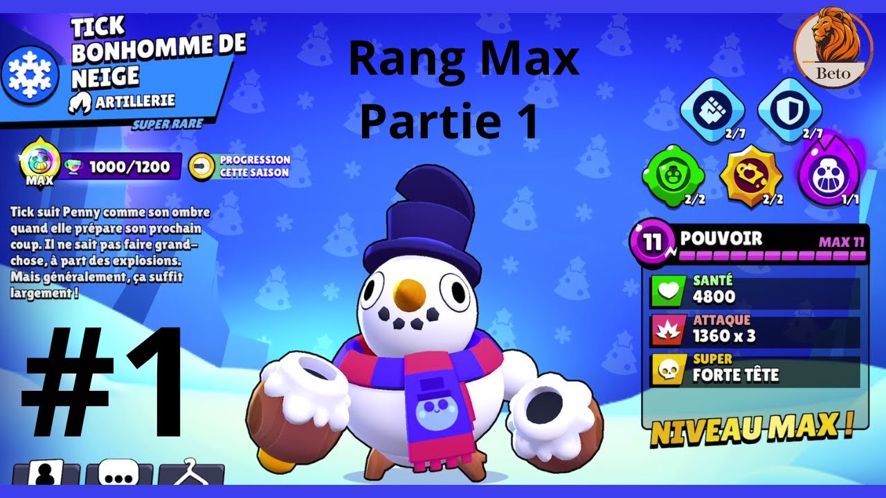Tick Rang Max partie 1 #tick #gameplayfr #brawlstars