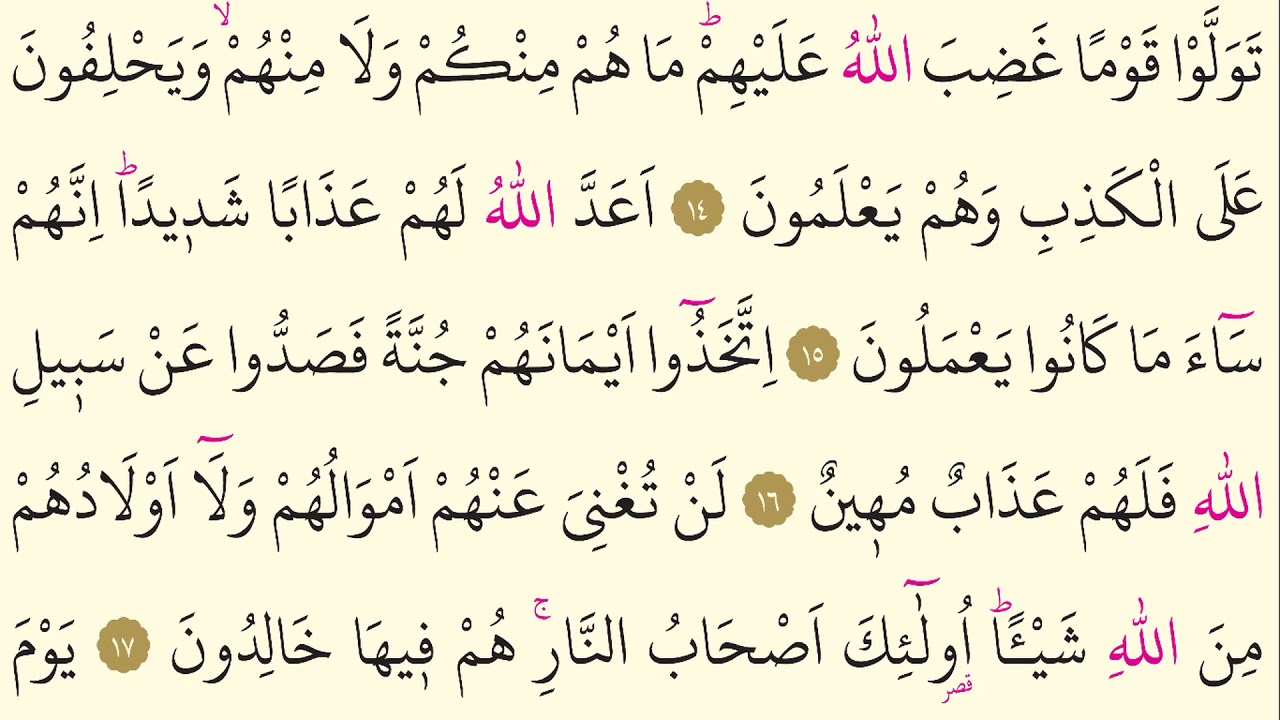 58- Surah Al-Mujadila - Maher Al Muaiqly - Arabic translation HD