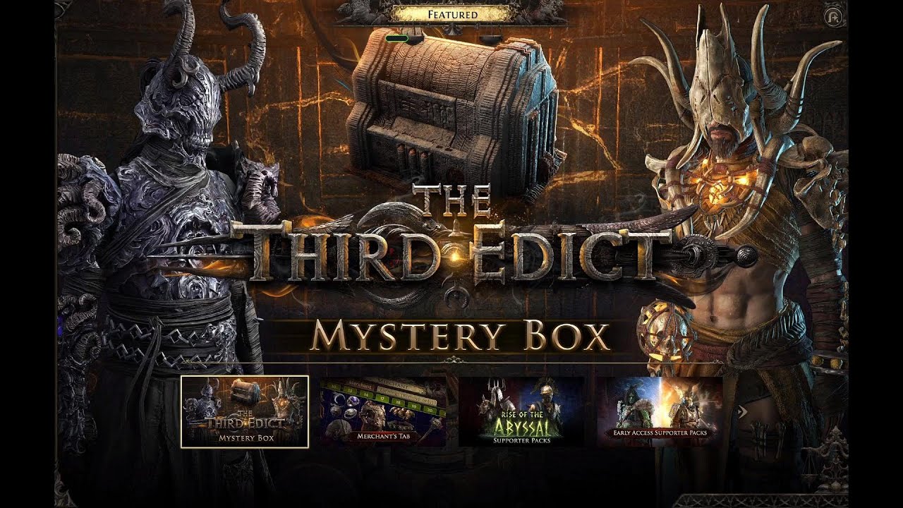Mystery Box Armor Sets! (The Third Edict)