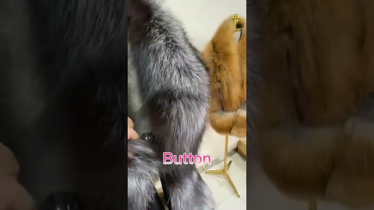 Fox Fur Scarf Luxury Big Fox Skin Scarf Natural Fox Fur Stole Genuine Fox Fur Shawl Pocket