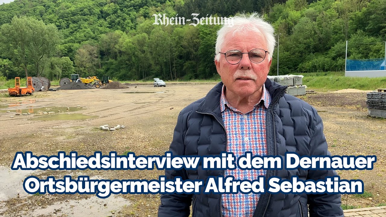 Mutmacher in Dernau nach der Flut: B&uuml;rgermeister Alfred Sebastian l&auml;sst los