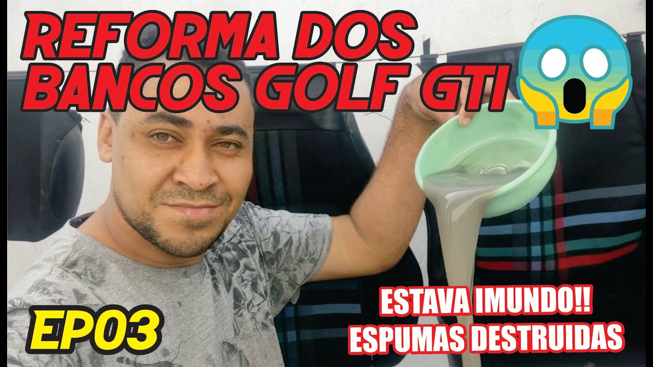 SAGA DA REFORMA dos bancos GOLF GTI MK3 Ep 03- Lavagem, espuma e estrutura - É RECARO? #golfmk3 #gti