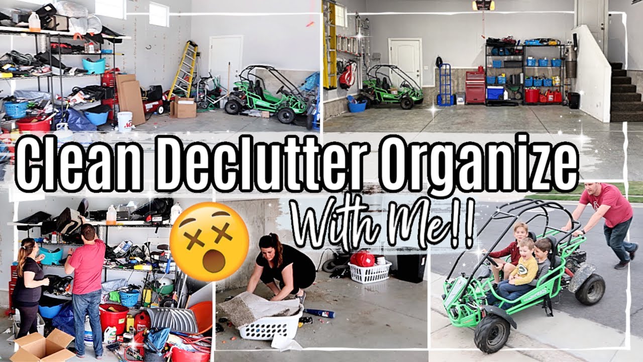 2020 CLEAN DECLUTTER ORGANIZE #WITHME :: GARAGE TRANSFORMATION :: COMPLETE DISASTER CLEAN WITH ME