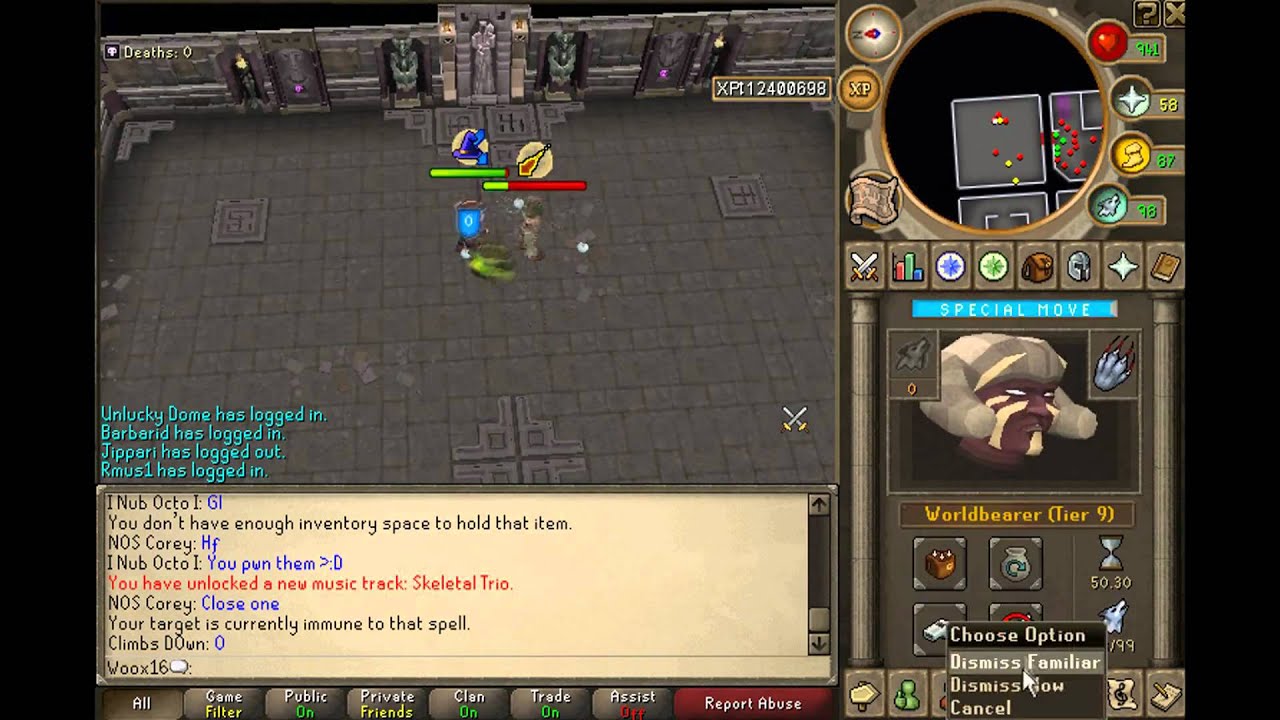 Soloing The Skeletal Trio (Level ~190s) (old)