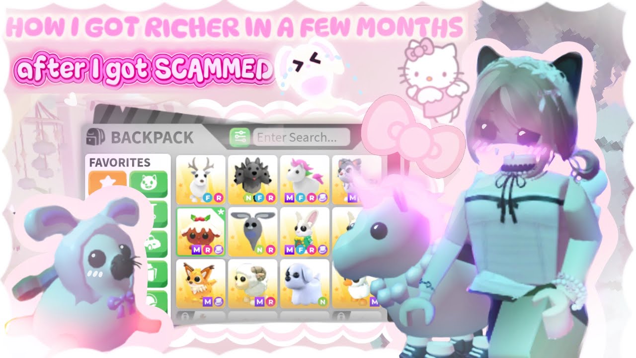 how I got rich in a FEW MONTHS after being SCAMMED (T . T) ☆彡 // 5 minutes of tips!! ˘͈ᵕ˘͈ #adoptme 