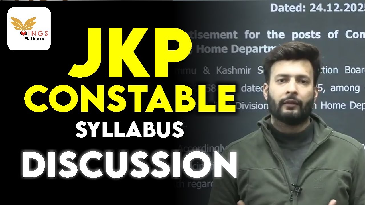 J&K POLICE CONSTABLE EXPECTED SYLLABUS #police #jkpolice #constable #posts